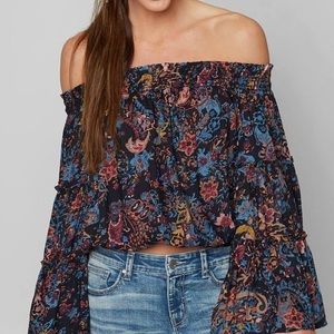 Free People Bell Sleeve Off the Shoulder Top